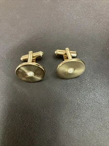 Hickok Herren Vintage Gold Manschettenknöpfe gestempelt Hickok USA - Bild 1 von 3