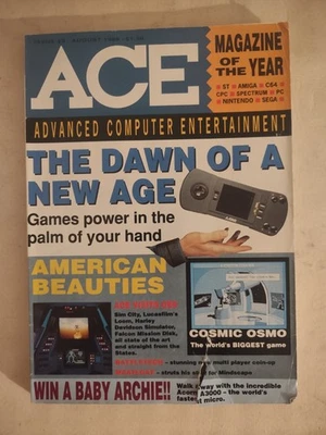 RARISSIMA RIVISTA INGLESE ACE ADVANCED COMPUTER ENTERTAINMENT NUMERO 23 (1989) - Immagine 1 di 3