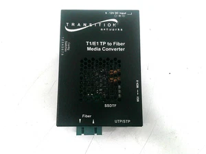 SSDTF1016-105 TRANSITION NETWORKS T1/E1 TP TO FIBER MEDIA CONVERTER - Picture 1 of 4