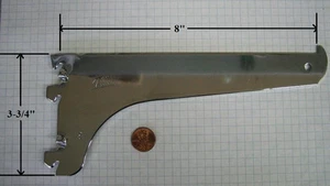 SOPORTE DE ESTANTERÍA KASON #5512, 8", ACERO, ACABADO CROMADO PULIDO, AJUSTE DE CUÑA - Imagen 1 de 1