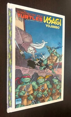 TEENAGE MUTANT NINJA TURTLES USAGI YOJIMBO Hardcover -- Stan Sakai SIGNED SKETCH - Image 1 of 3