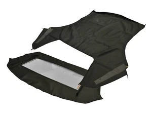 Fits: Ford Mustang 94-04 Soft Top & Defroster glass window Black Sailcloth - Picture 1 of 5