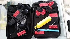 Kit Bag And Accessories For Action Camera Comp. GOPRO Hero 1/4 ref.300025 - Picture 1 of 1