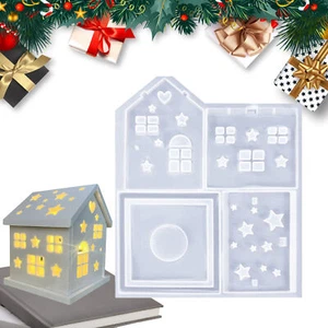 3D House Shape Silicone Mold Epoxy Resin Casting Mould Craft DIY Supplies - Picture 1 of 12
