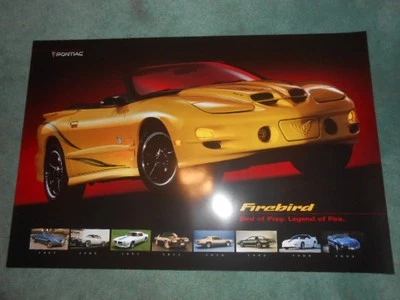 庞蒂亚克 Trans Am 火鸟海报 猎物鸟 1967 1971 1977 79 82 94 2002 — 第 1/2 张图片