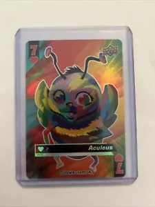 2021 Upper Deck Goodwin Champions Aculeus 7 Hearts Playing Card Animation - Picture 1 of 2