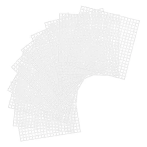 10 Pcs Crocheted Material Sheet Sewing Plastic Canvas Wire Mesh Pads - Picture 1 of 12