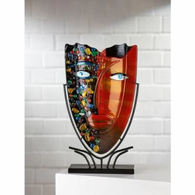 Casablanca Design Glasart Dekovase Face "Visage" 39929 TOP Modern-ART - Bild 1 von 3
