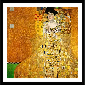 Adele Bloch Bauer I by Gustav Klimt 70cm x 70cm Framed Black - Picture 1 of 1