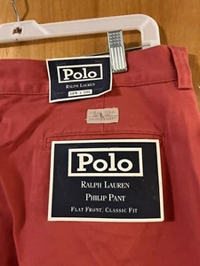 Polo Ralph Lauren Mens Pants The Philip Pant Vintage 90s NWT Size 38x30 38Wx30L - Picture 1 of 6