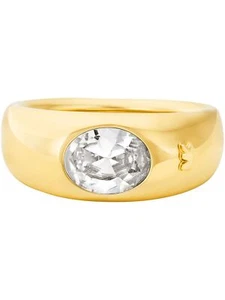Michael Kors MKJ8482710506 Anello da donna in ottone bianco 54 (17.2) - Foto 1 di 3