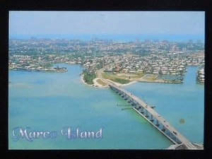 1999 Birdseye Marco Island FL Collier Co Postcard Florida - Picture 1 of 2