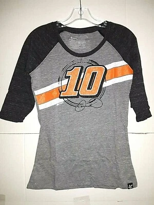 Danica Patrick # 10 Nascar  ladies Grey/Onxy Track Shirt, Size medium - Image 1 of 4