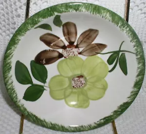 Blue Ridge Southern Brown Lite Green Flower Fruit Berry 5-1/2 Bowl EXCELLENT - Picture 1 of 2