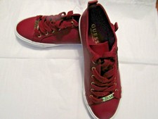 red guess tennis shoes