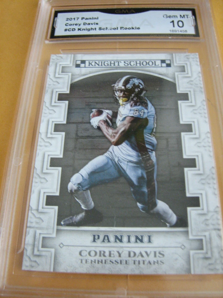 COREY DAVIS TITANS 2017 PANINI KNIGHT SCHOOL ROOKIE RC # CD GRADED 10 L@@@K - Image 1 of 1