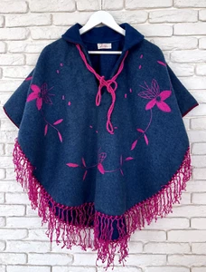 1950's Disneyland's Mexican Village Wool Poncho Sweater Jumper Women's One Size - Picture 1 of 4