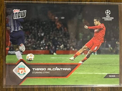 2021-22 Topps Now UEFA UCL #81 Thiago Alcantara Liverpool FC - Image 1 of 2