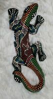 Details about   Hand Carved Hand Painted Bright Colored Balinese Gecko