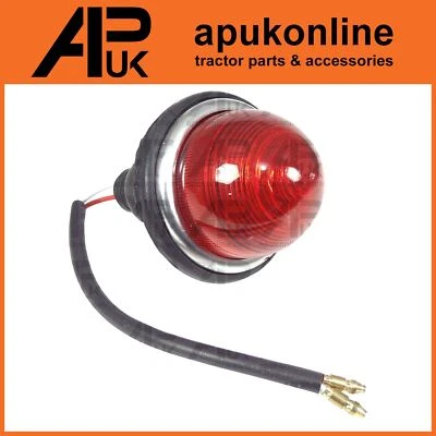Red Dome Tail Light Lamp for Morris Minor Morgan Mini Cobra Triumph MG Classic - Image 1 of 4