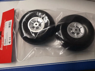 1 Paar Air Ultra Leichtrad Ø 120mm Graupner Air-UL Luftreifen No.165.120 - Bild 1 von 2