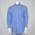 BROOKS BROTHERS Regular Fit Non Iron Pinpoint Blue Cotton Dress Shirt 16 32/33