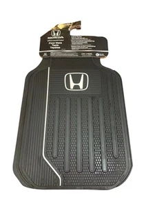 Genuine Honda Elite Car Truck Rubber Front Floor Mats Set of 2 001474 Black NEW - Picture 1 of 8