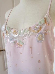EZIBUY TOGETHER Designer Sequin Camisole Tank Top Women - SIZE 14 - NEW W/O TAGS - Picture 1 of 6