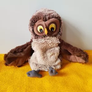 Plüschtier Eule von Ikea Handpuppe Stofftier Kuscheltier braun Plüsch Vogel - Bild 1 von 6