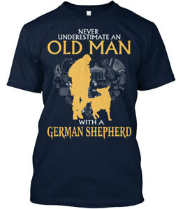 Old Man Love German Shepherd T-Shirt Made in the USA Size S to 5XL