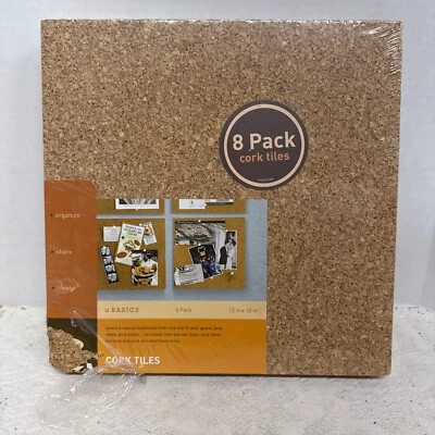 Quartet 8 pack cork tiles (2 Tiles Damaged) - Image 1 of 4