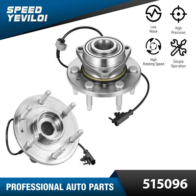 2X 515096 4WD Front Wheel Bearing Hub for 2007-2013 GMC Sierra 1500 6.0L 6.2L V8 Foto 1 de 4