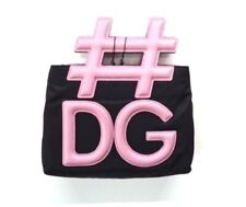 Dolce & Gabbana 2way Handbag Crossbody Bag Black X Pink Auth Women New