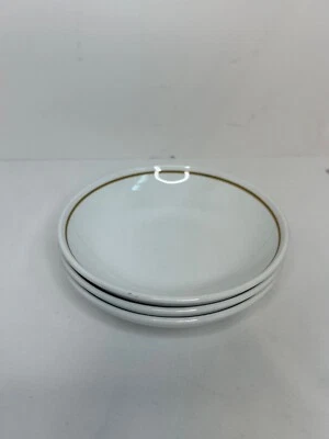 Cuencos de postre PYROCERAM 3 TableWare de CORNING con borde marrón beige 5" Foto 1 de 4