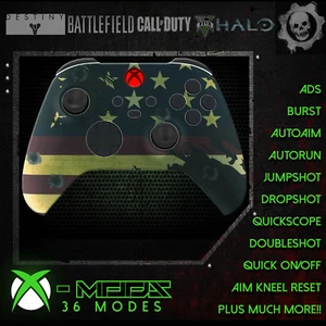 XBOX ONE SERIES RAPID FIRE CONTROLLER - CARNAGE MOD 2 AMERICAN PATRIOT BLACKOUT - Picture 1 of 7