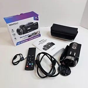 Vivitar 4K Ultra HD Black Digital Camcorder Touch Screen Built in WIFI - Picture 1 of 11