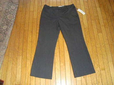 CALVIN KLEIN MODERN FIT TROUSERS PANTS CHARCOAL LADIE'S SIZE 14P BNWT@$59.98 - Image 1 of 4