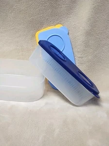 NEW Tupperware Fresh n Cool Rectangular Refrigerator Storage Container Set of 3 - Picture 1 of 9