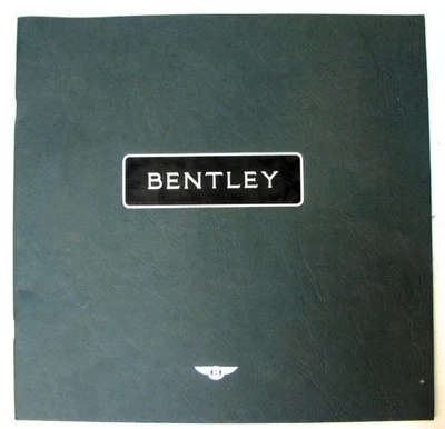 BENTLEY BROOKLANDS Continental TURBO R LF Car Sales Brochure 1992 GERMAN TEXT - Image 1 of 4