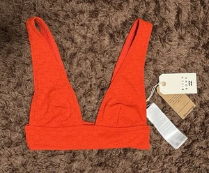 Billabong Good Vibes Remi Plunge Bikini Top - Size Medium | Eco-Conscious - Picture 1 of 18