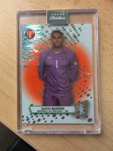 2023 Topps Pristine Road to UEFA Euro 2024 - Gavin Bazunu Orange Refractor /25 - Bild 1 von 3