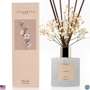 Clean Linen Scented Reed Diffuser Set 6.7 oz with Sticks for Home Decor - Picture 1 of 6