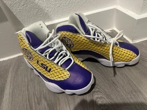 LSU Tigers Custom Shoe Sz 5 - Picture 1 of 6