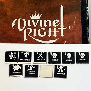 Vintage 1979 TSR - Divine Right "The Black Hand" Unit Counter Replacement Set - Picture 1 of 5