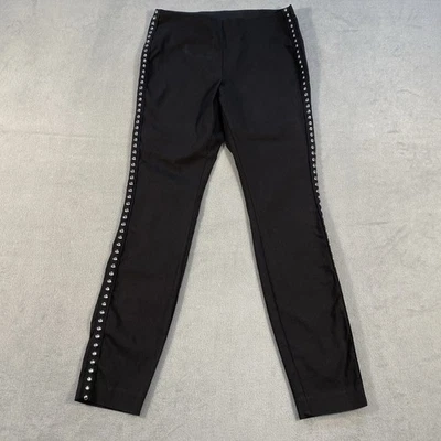 Inc International Concepts Women's Black Side-Studded Stretch Skinny Pants, 6 - Image 1 of 4