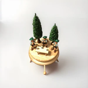 Bayrische Spieluhr, Edelweiss Walzer REUGE Werk aus Metall, Holzkunst Erzgebirge - Bild 1 von 5