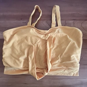 Women’s Coral Reef Bright Yellow Bikini Top Tie Front Size Medium - Picture 1 of 6