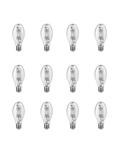400-Watt ED28 Shape Clear Metal Halide E39 Mogul Base HID Light Bulb (12-Pack) - Picture 1 of 7