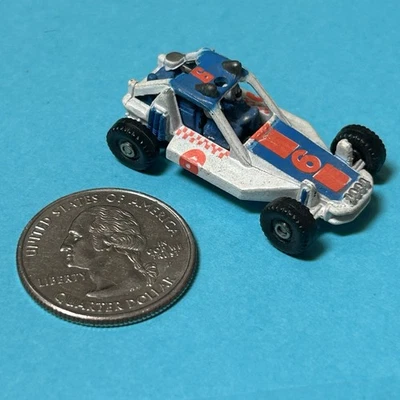 MICRO MACHINES Loose Race Car Desert Racer 6 WHITE BLUE Orang vintage GALOOB 25( - Image 1 of 3