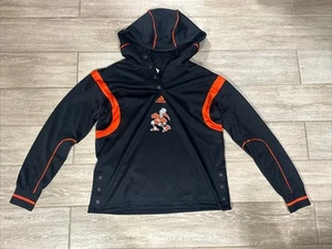 NWT Adidas Miami Hurricanes Long Sleeve Shooting Hoodie Basketball Small 305 UM - Picture 1 of 19